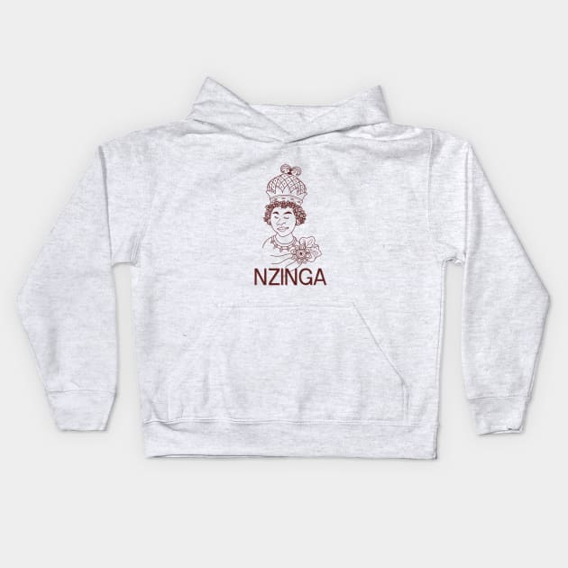 Queen of Angola Kids Hoodie by Eduardo Tejedor